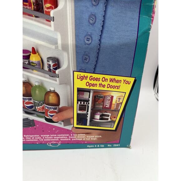 Vintage Tyco Kitchen Littles Deluxe Refrigerator Set Brand New - Picture 4 of 13